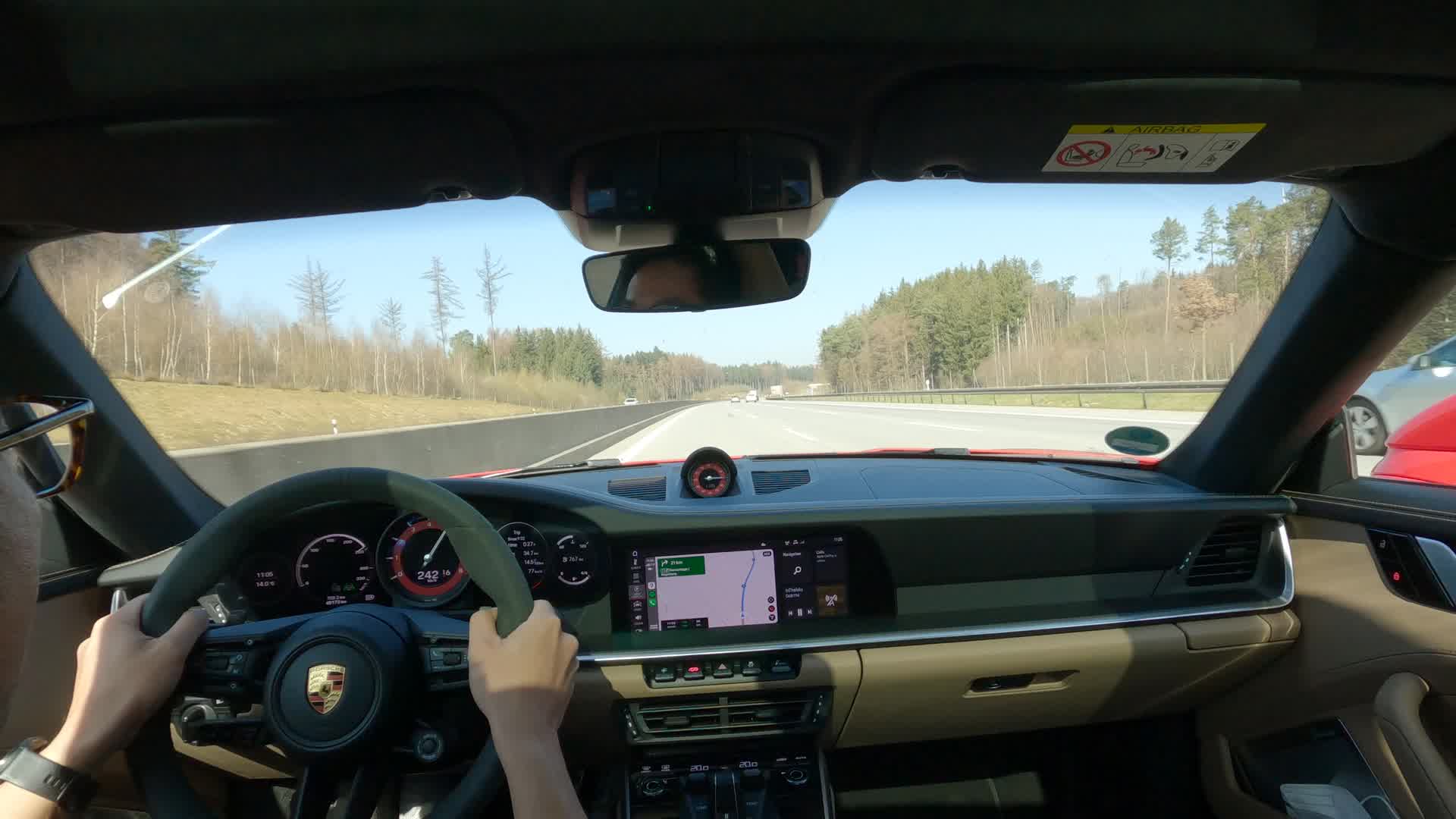Watch: Driving Germany’s Autobahn in a Porsche 911 Carrera S